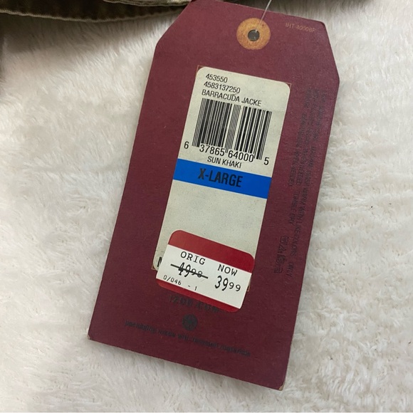 Izod Luxury Sport Hunter Barracuda Jacket Full Zip Khaki Brown Men’s Size XL - Picture 7 of 14